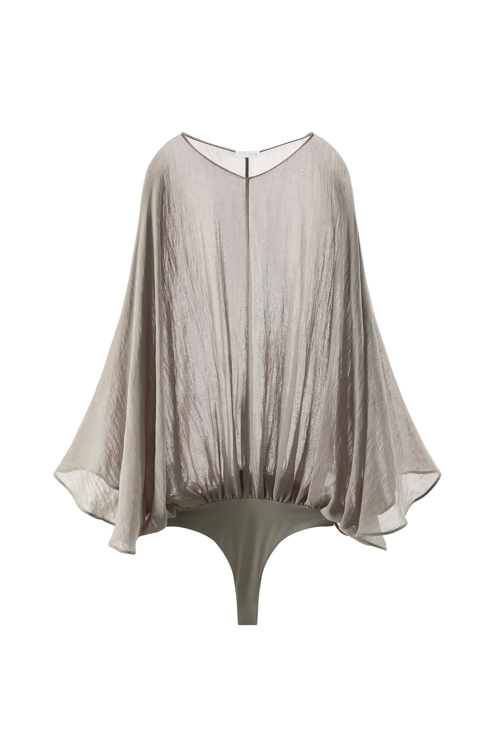 FLOWY SEMI-SHEER BODYSUIT